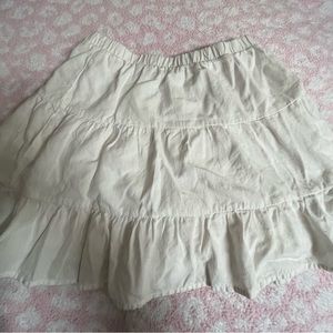 Cute white mini skirt